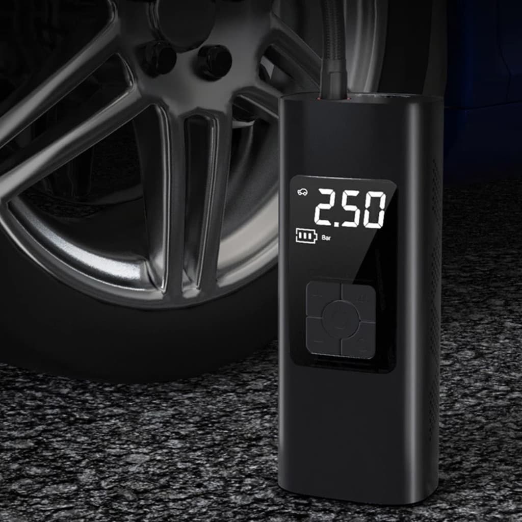 Compressor Portátil Bomba Usb Calibrador Ar Carro Bike Bola