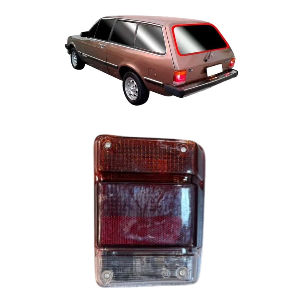 Lanterna Traseira Chevy Marajó 1983 1994 Tricolor