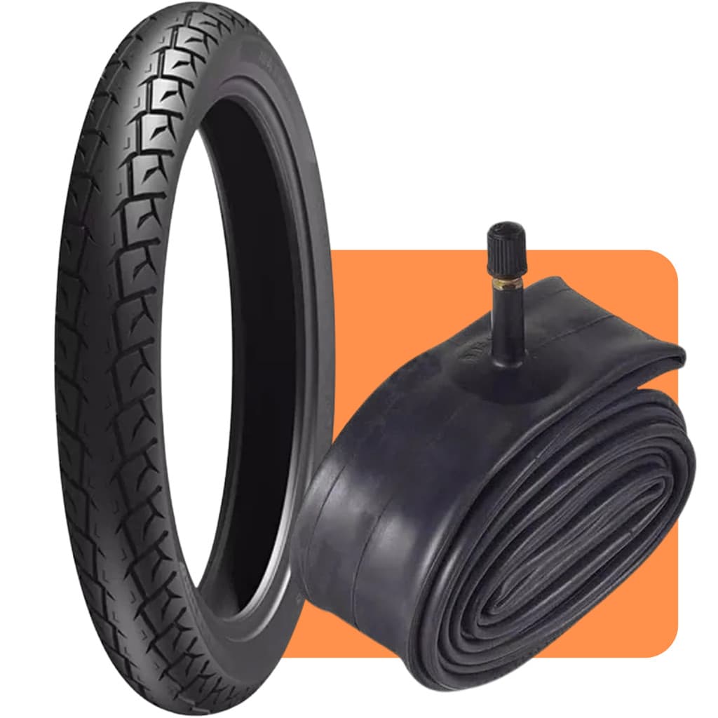 Pneu Moto Dianteiro Levorin Matrix 80/100-18 + Camara De Ar