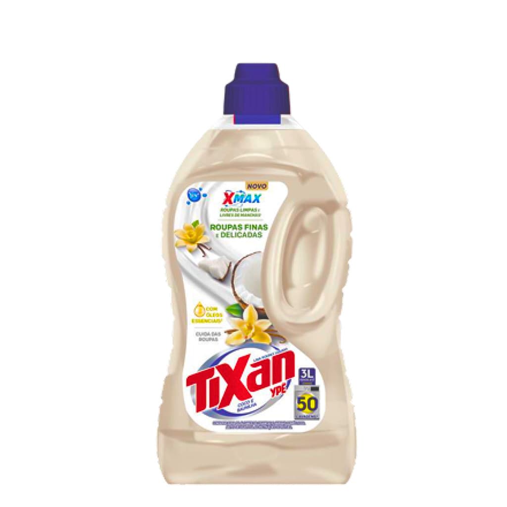 Lava Roupas Líquido TIXAN YPÊ 3 Lt Coco e Baunilha