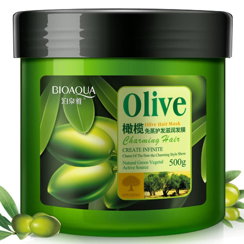 Olive Care Máscara de Cabelo Condicionador Genuíno Perm Dye Repair Seco Hidratante Fragrância Suave Pomada de Longa Dura