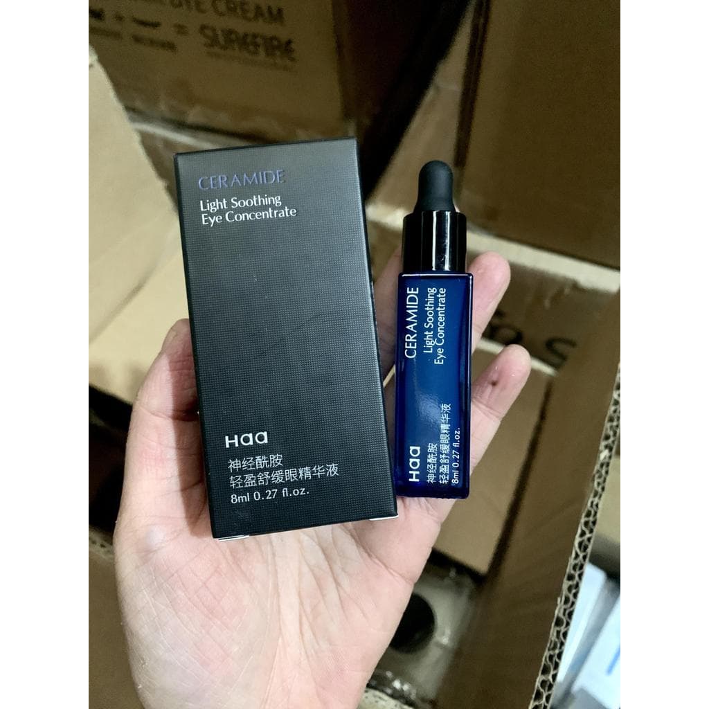 Melhore a espuma dos olhos inchados!Haa Ceramide Eye Serum Creme para os olhos Antirrugas Rugas Desbotamento Elástico Fi