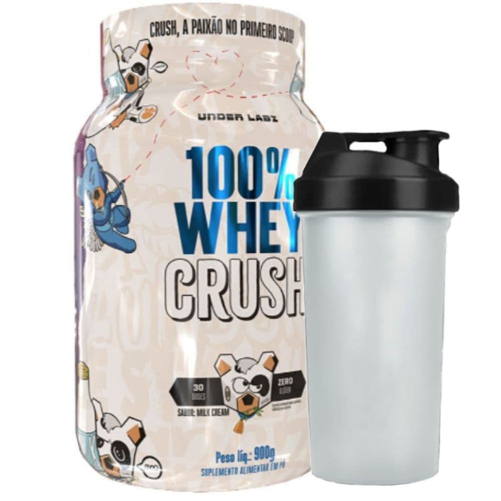 Whey Concentrado Milk Cream 900g Coqueteleira - Under Labz