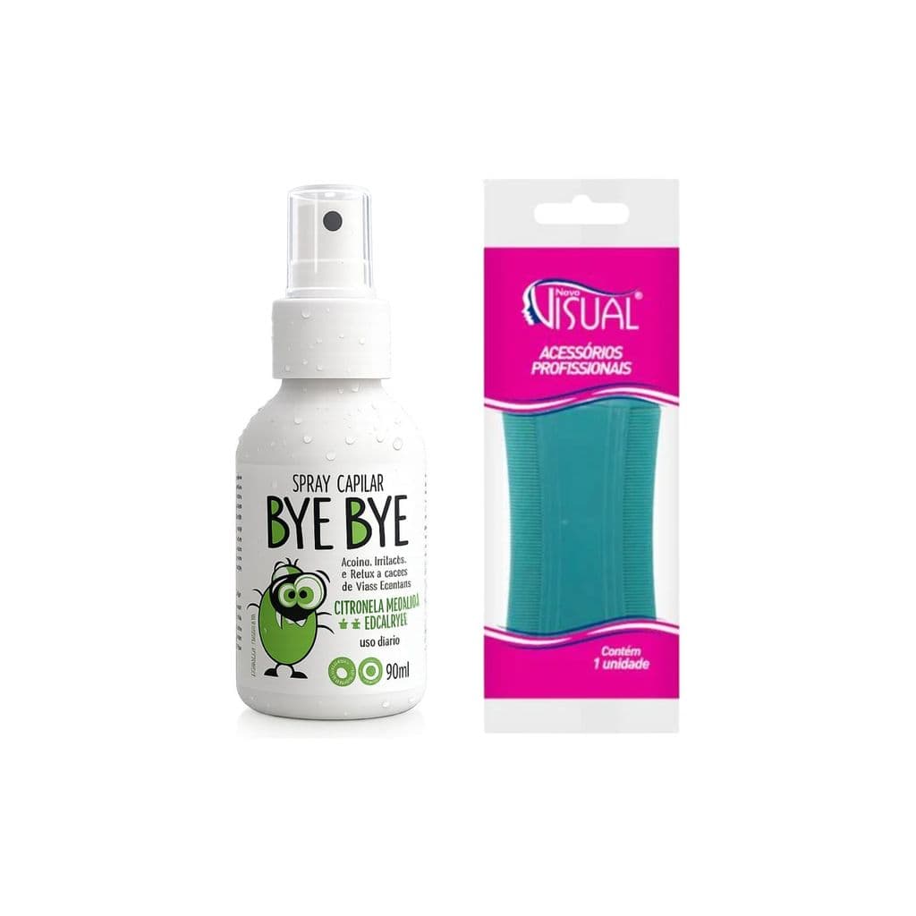 KIT CONTRA PIOLHOS E LÊNDIAS - BYE BYE PIOLHO + PENTE FINO