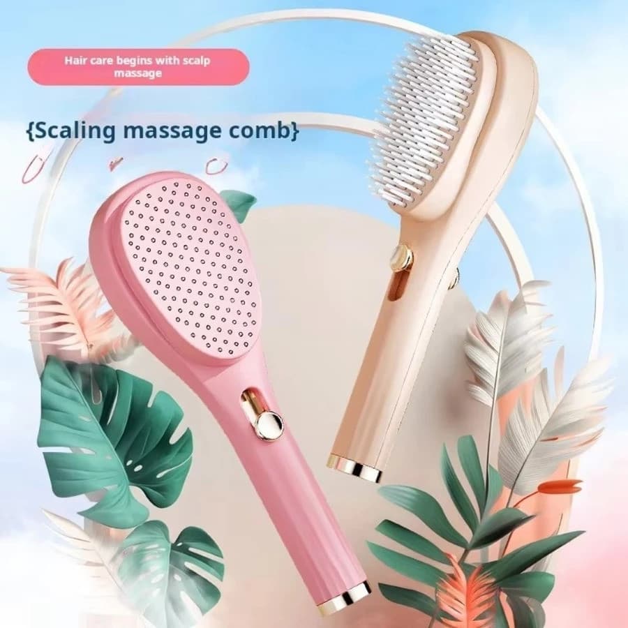 Pente Mágico Retrátil Para Massagem No Couro Cabeludo Telescópico Portátil Limpeza De Cabelo  Antiestático Fofo Cabel