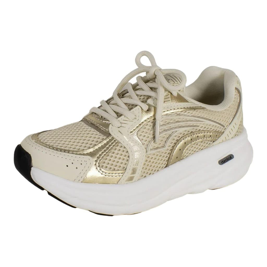 Tênis Feminino Running Brilhante Leve Confortavel Kolosh