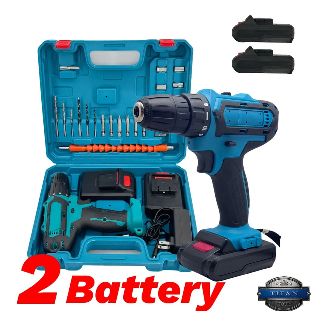 Parafusadeira Furadeira 48V 2 Baterias Com Maleta Completa