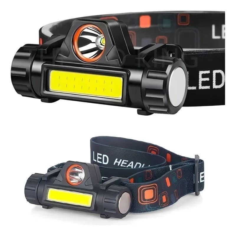 Lanterna De Cabeça Usb Recarregável Alta Potencia 5000 Lm Cor Da Luz Branca Cor Da Lanterna Preto JY-9813