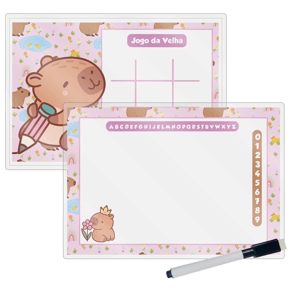 Kit  Lousa Magica Lembrancinhas Para Aniversario Envio imediato No Tema Capivara