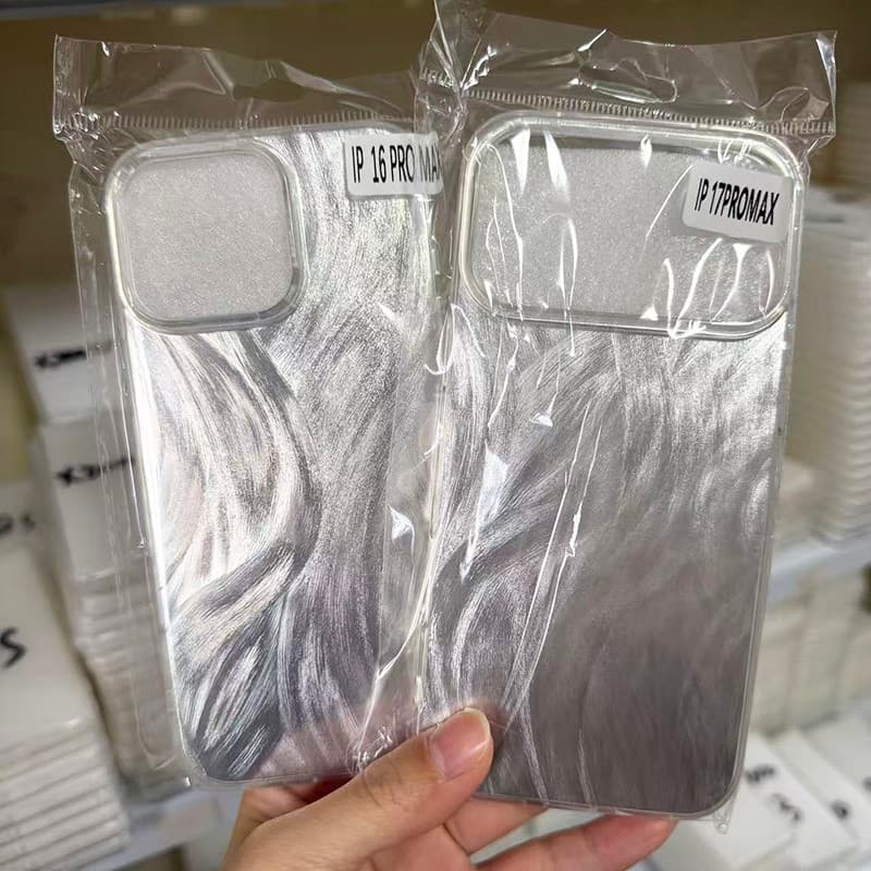 Capa de gaze de penas de alta qualidade adequada para Apple 17promax Capa de telefone iphone17pro Capa protetora Apple 1