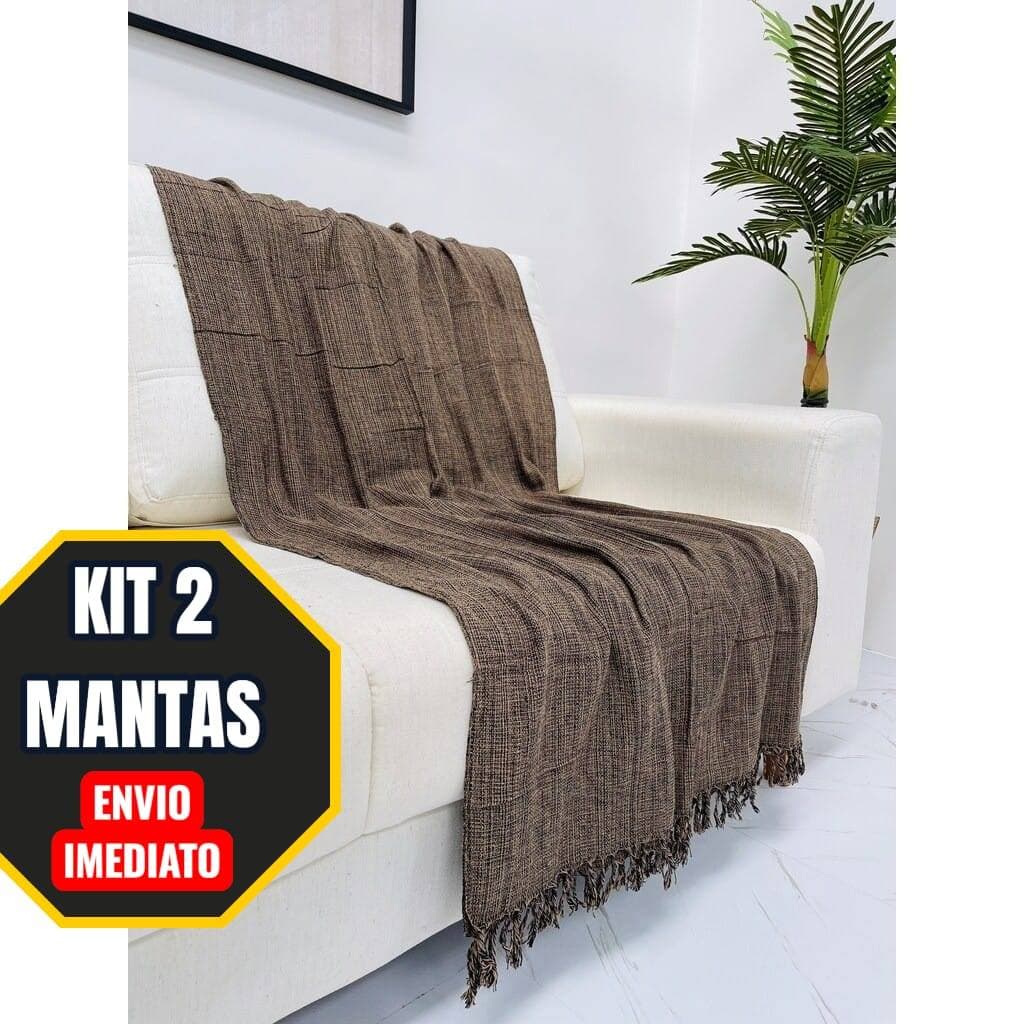 Kit 2 Mantas 2,10x1,20 Inverno | Cobertor Quente e Macio para Sofá e Cama Oferta