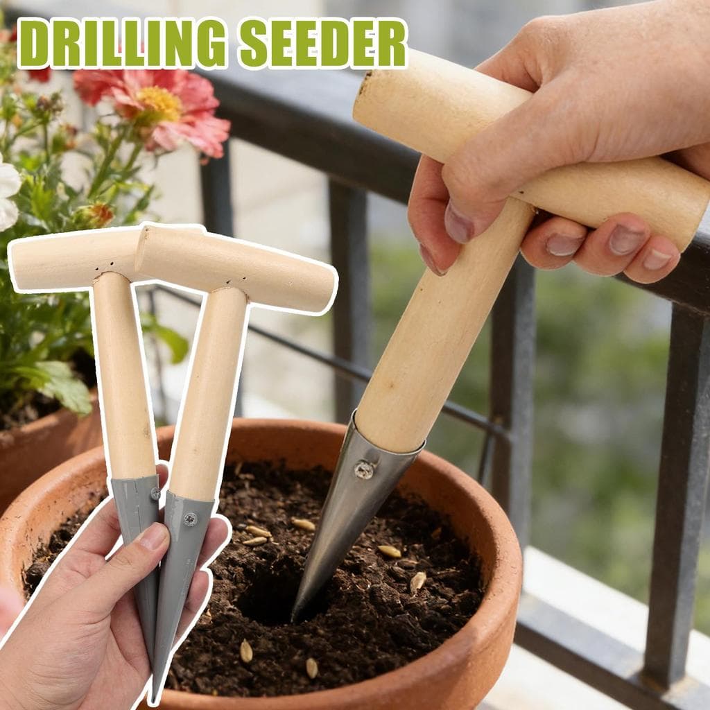 Ferramenta De Perfuração De Jardim Em Forma De T De 5 Unidades Com Escala De Profundidade , Haste De Plantio Que Economi