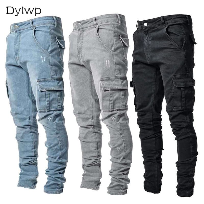 Calça Jeans Masculina Skinny Stretch Slim Fit-& -