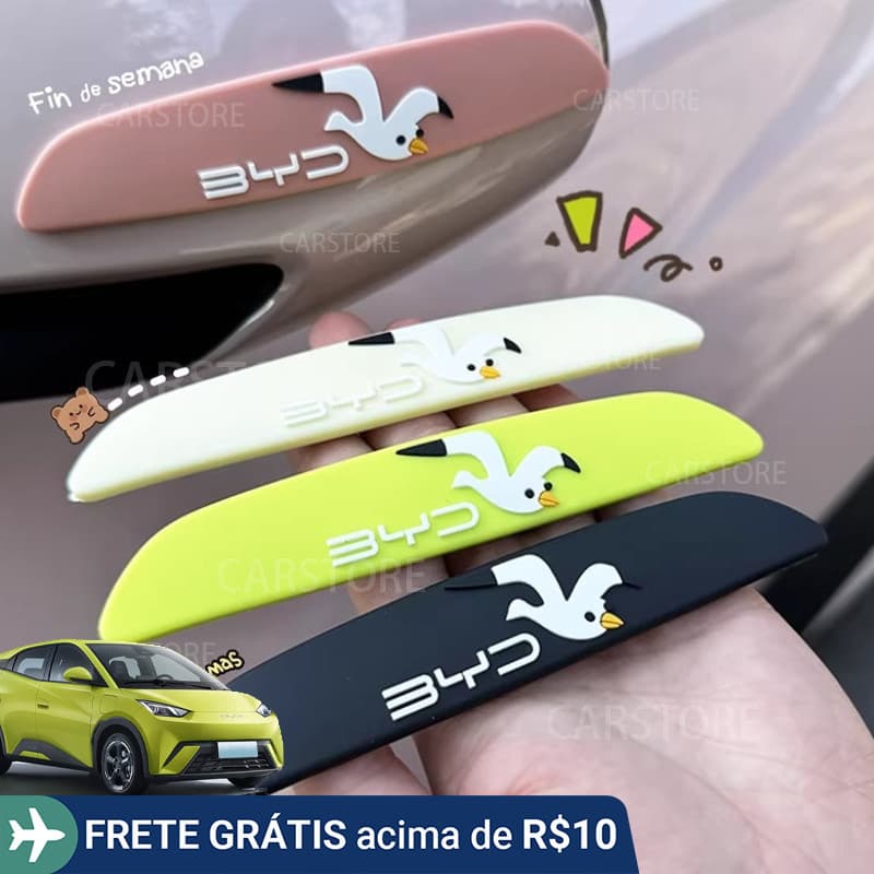 Para 2026 BYD Dolphin Mini Porta Tira Anti-Colisão Modificação Interior Decoração Do Carro Proteção Silicone Protetor A