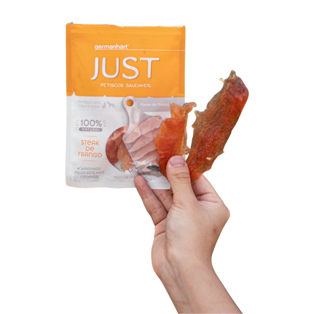Petisco Just Steak de Frango 75g para Cães e Gatos