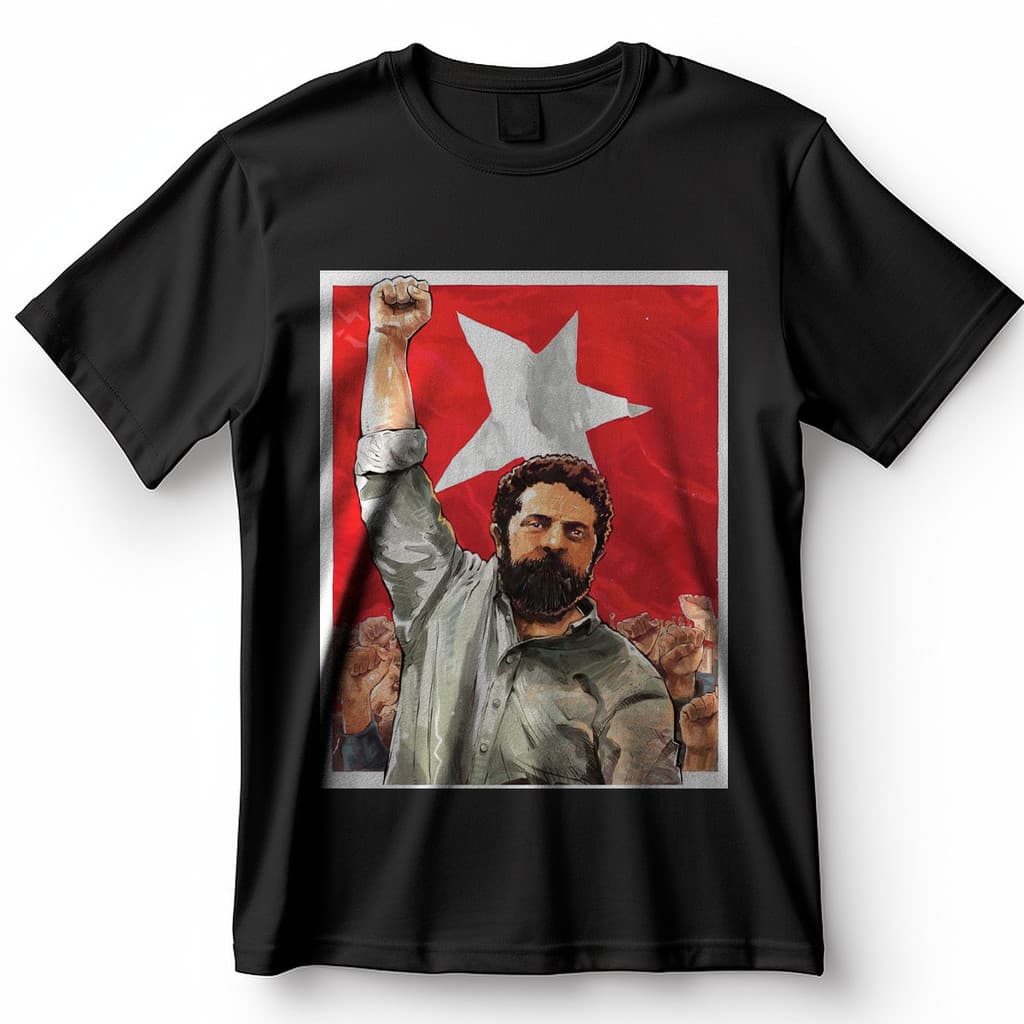 Camiseta Lula Presidente Presidente Brasil Política Blusa Camisa 100% Algodão