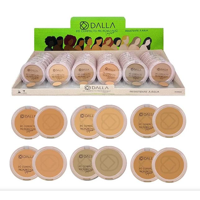 Pó Compacto Micronizado Vegano Dalla 9g - Dalla