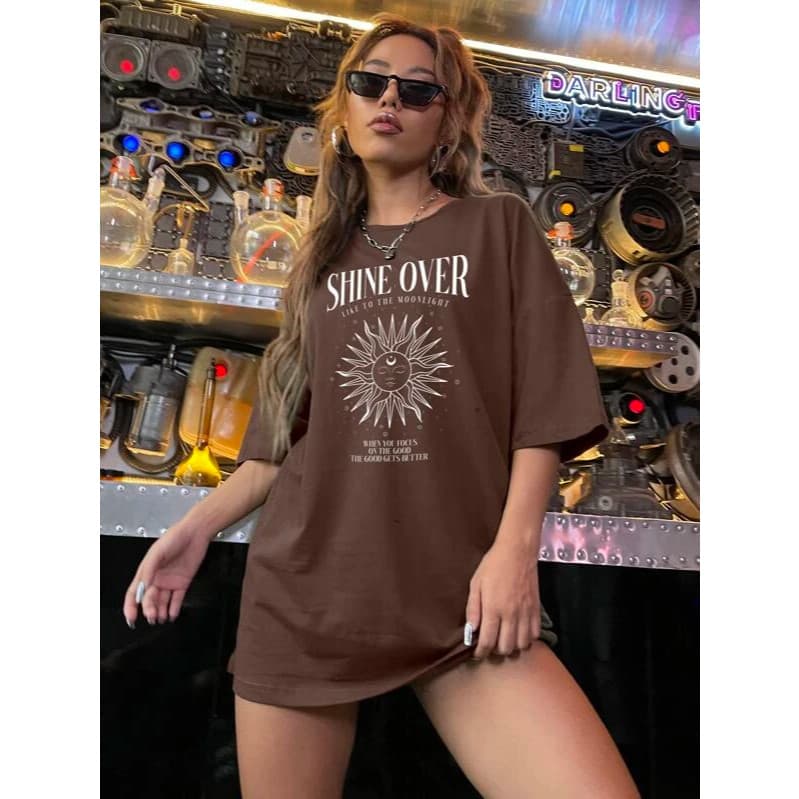 Shine Over camiseta feminina