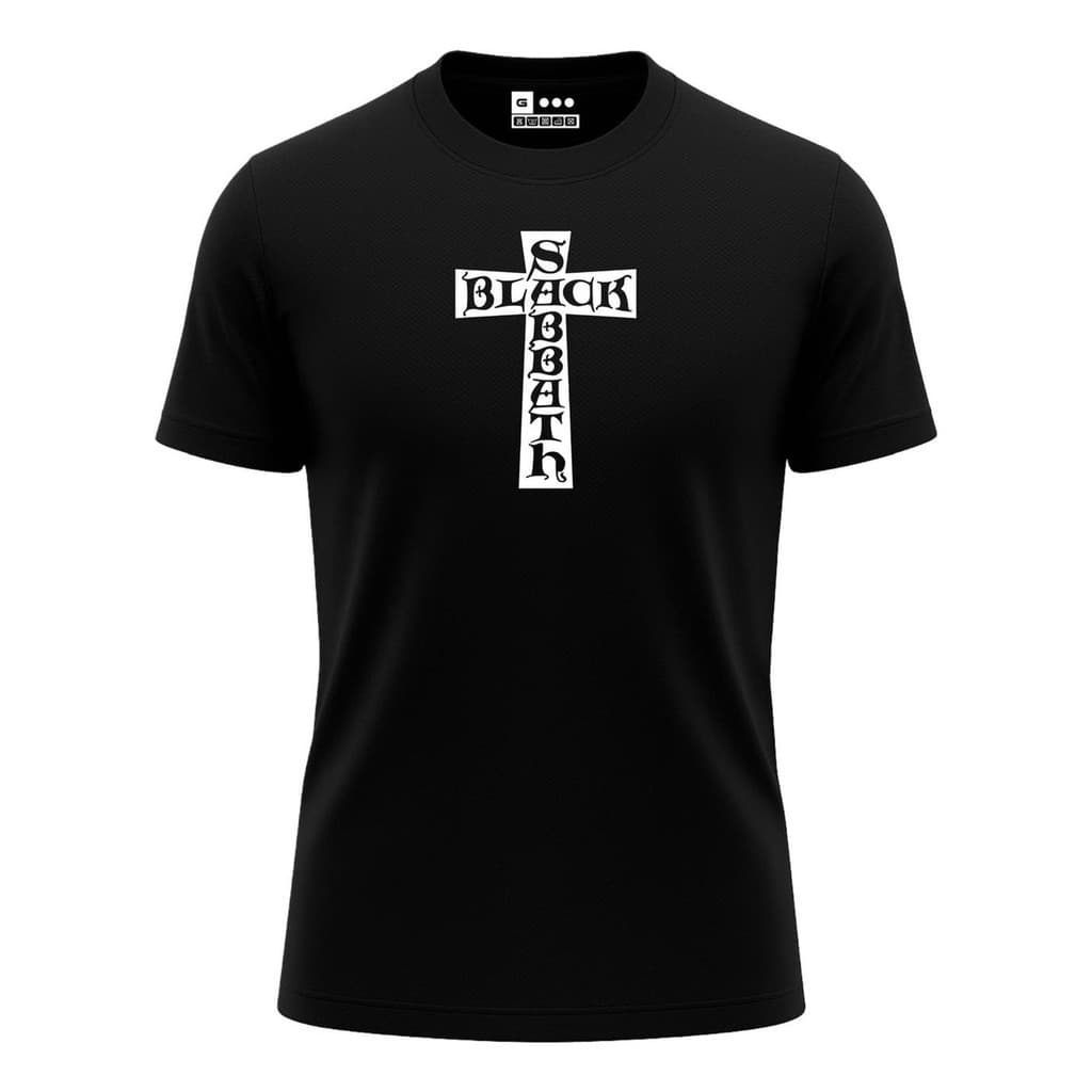 Camisa Black Sabbath Cruz Camiseta Banda Rock Blusa Dry Fit