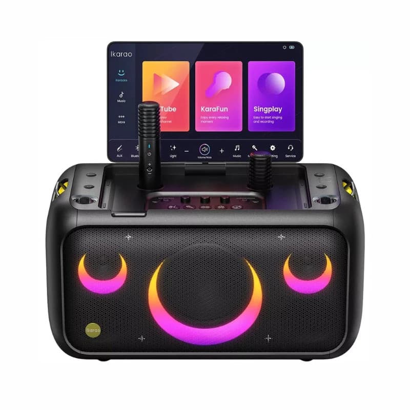 Caixa de Som Karaokê Joog Break X1 80W com Tela Touch 13,3” Wi-Fi Bateria
