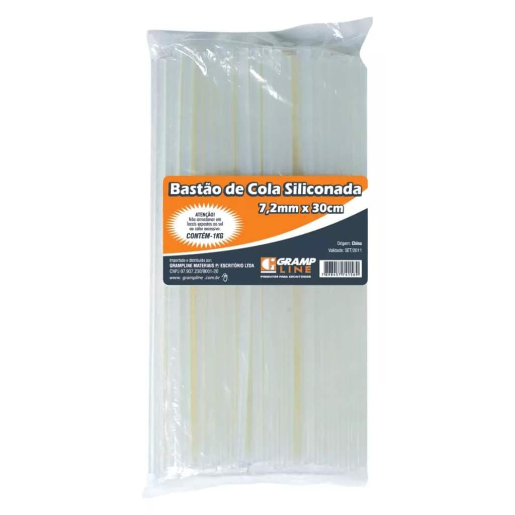 Bastão de Cola Siliconada 1kg - 7,2mm x 30cm