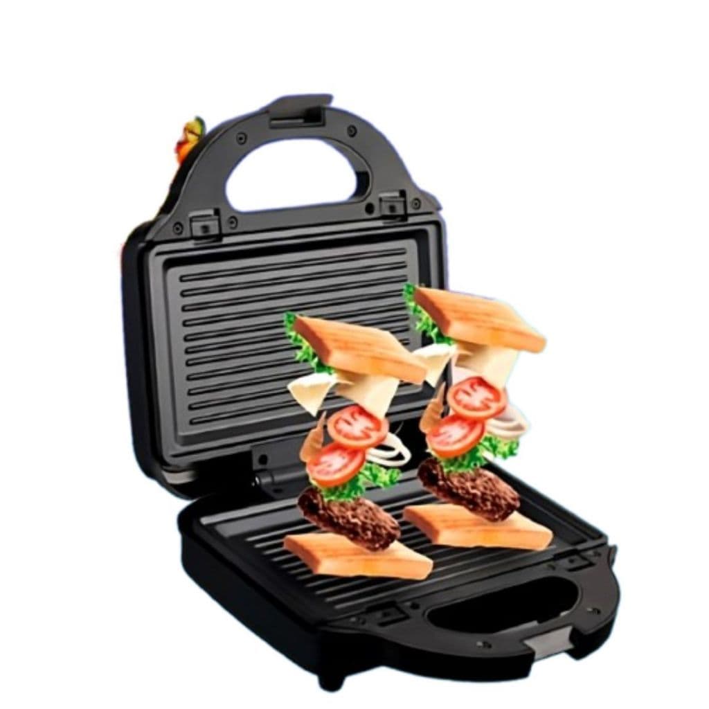 Sanduicheira Elétrica Compacta 3 Em 1 Sanduíches Waffles Carnes LCK