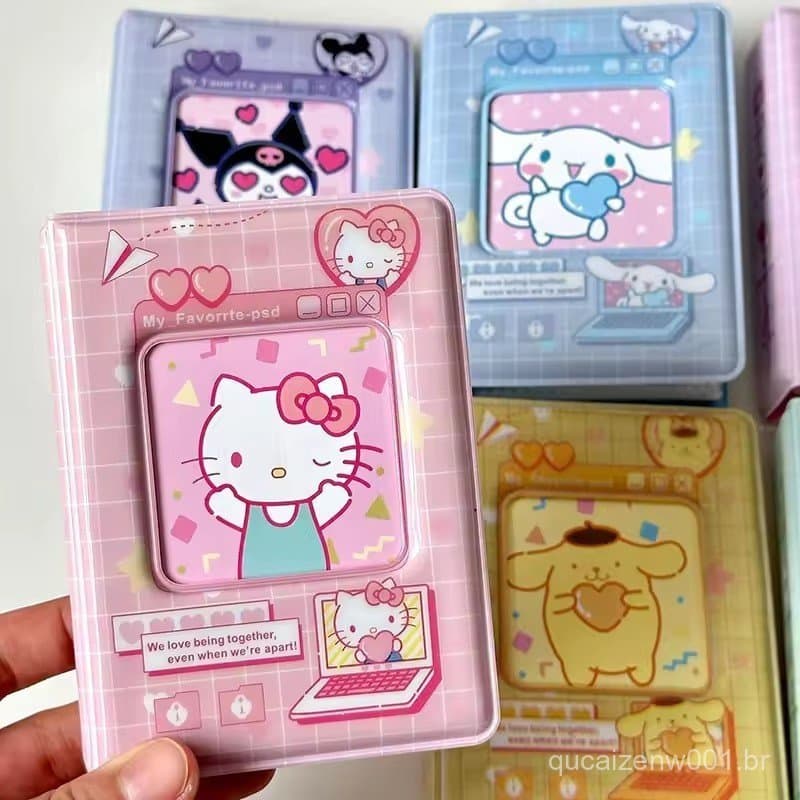 Mini Álbum de Fotos 40 Bolsos de Desenho Animado Porta-Fotos Coleção de Livros Kpop Binder