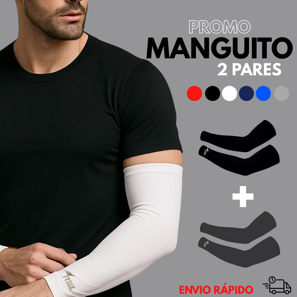 KIT 2 PARES DE  MANGUITO/ MANGA  UV PROTEÇÃO SOLAR MANGOTE
