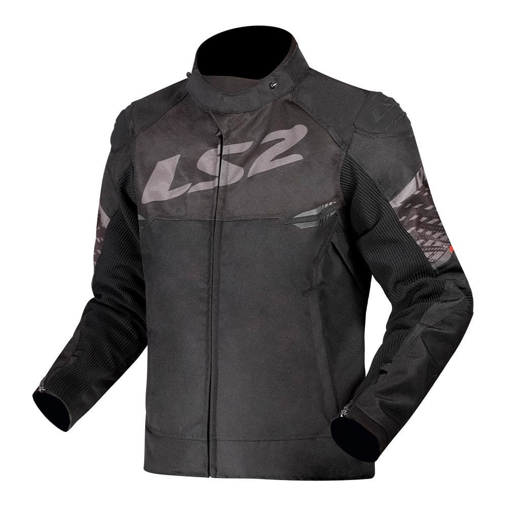 Jaqueta Ls2 Masculina Motociclista Apex Cinza Impermeável