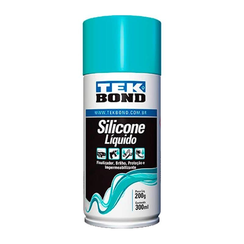 Silicone em Spray Líquido Tek Bond 300ml Ótima Proteção Alta Qualidade Uso Geral Imperdível