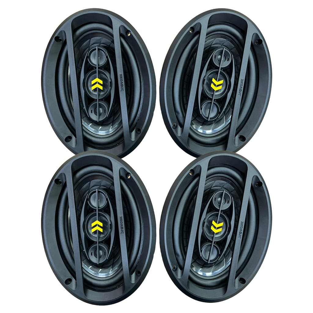 Kit 4 Auto Falante Triaxial Bravox 6x9 Polegada revo 69 400w