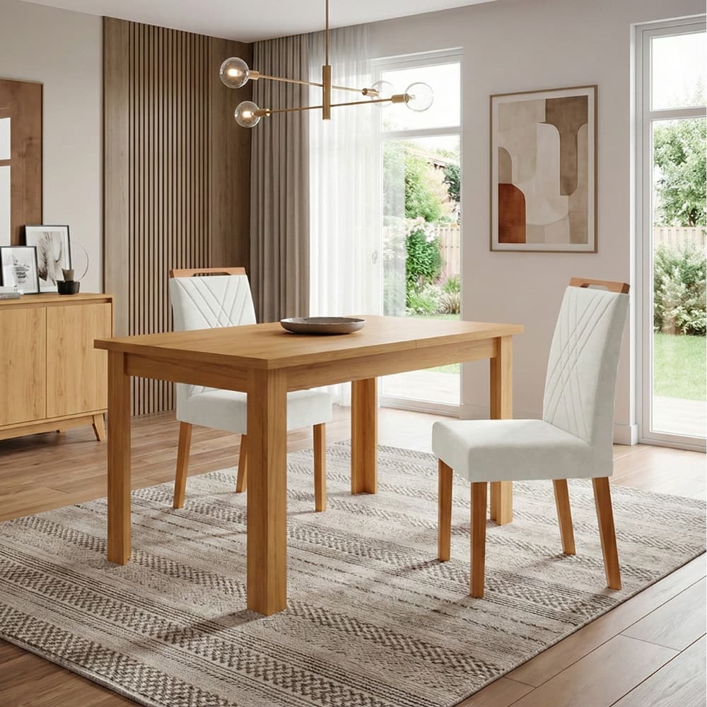 🍽️💫 Cadeiras Julia Kit 2 para Mesa de Jantar Cores Imperdíveis