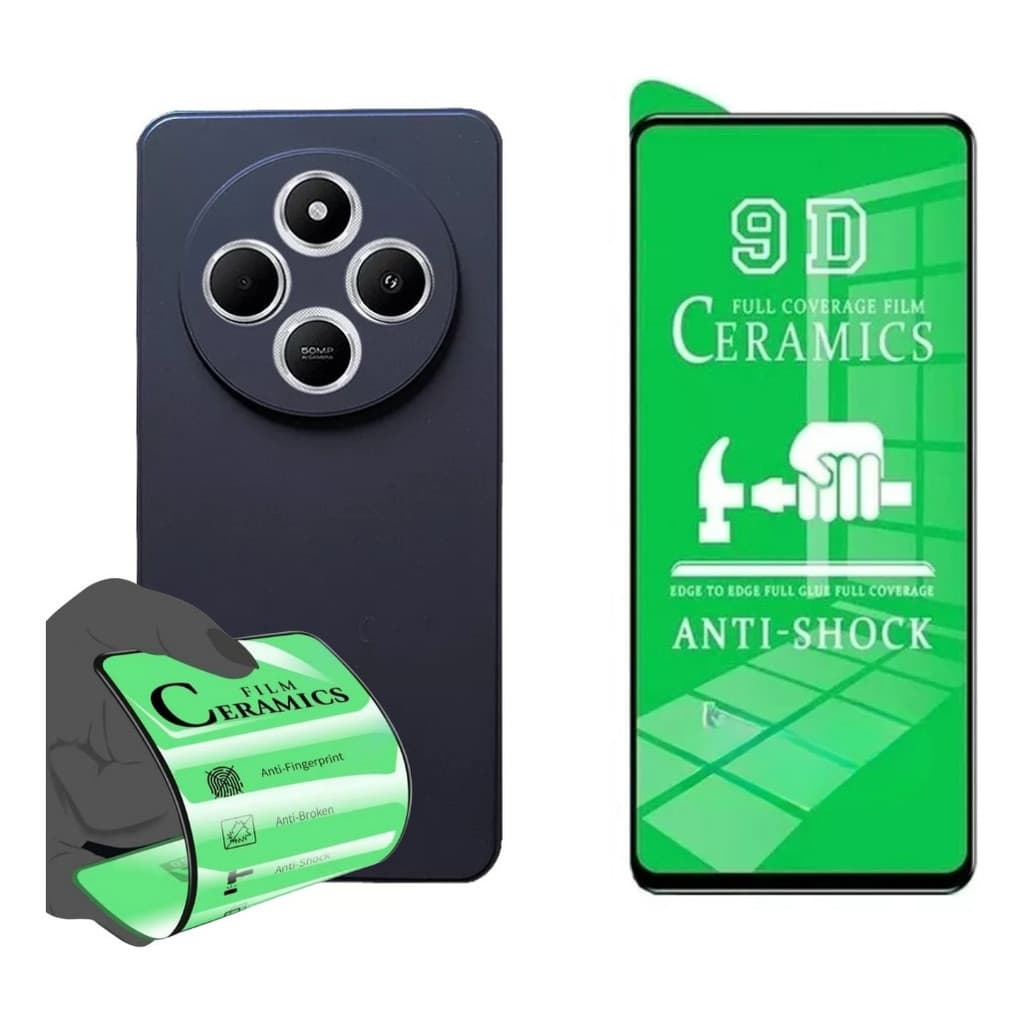 Capa Capinha Case Premium + Pelíc 3d Cerâmica Para Xiaomi Redmi 14c