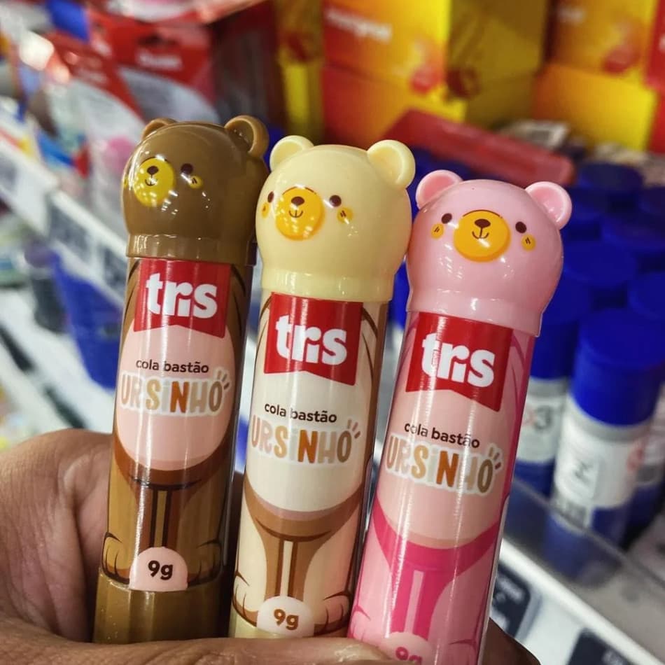 Cola Bastão 9g Ursinho Tris