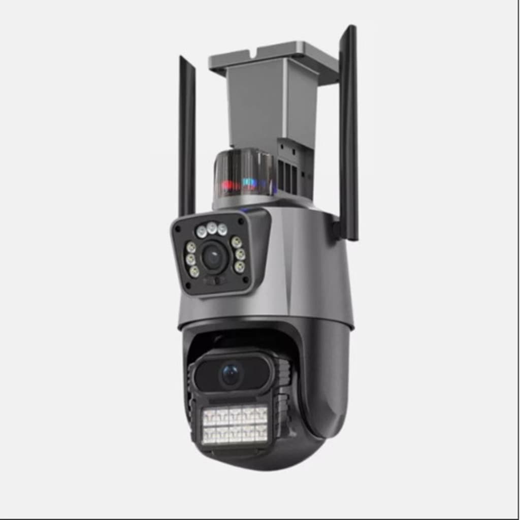 JL PROTEC 4K 2MP Câmera de Segurança 2 Lentes Com Audio e Microfone Câmera 360 Graus Wifi