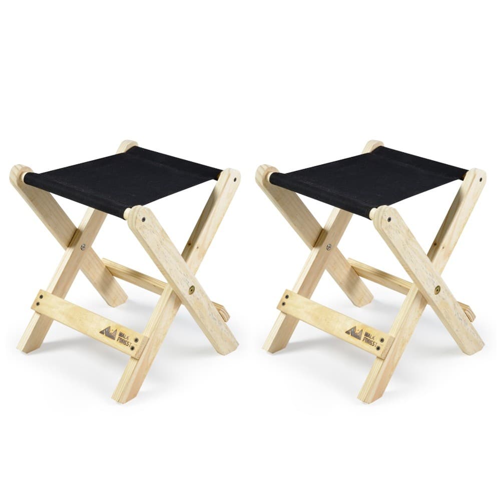 Kit 2 Banquetas Camping Preto Walk Forest - Oferta Aqui