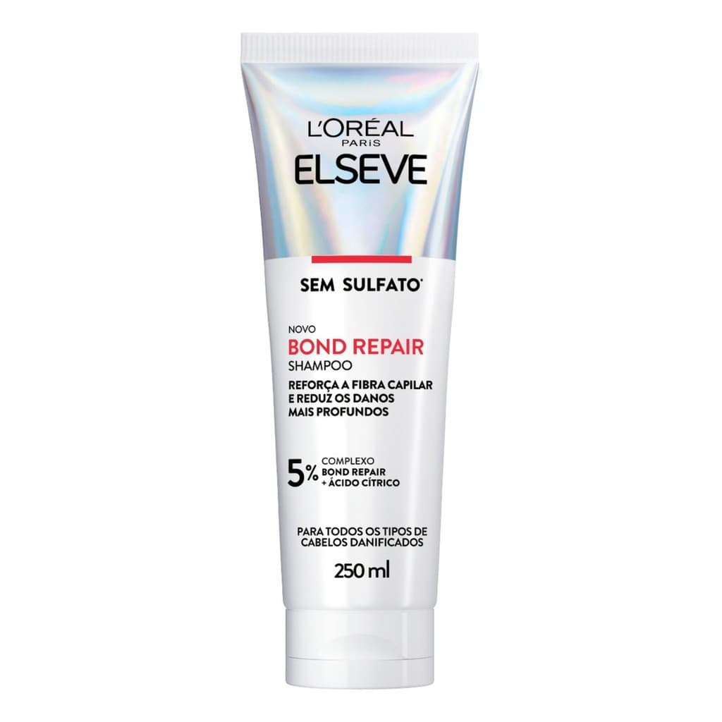 Shampoo Elseve Bond Repair Cabelos Danificador 250ml Sem sulfato