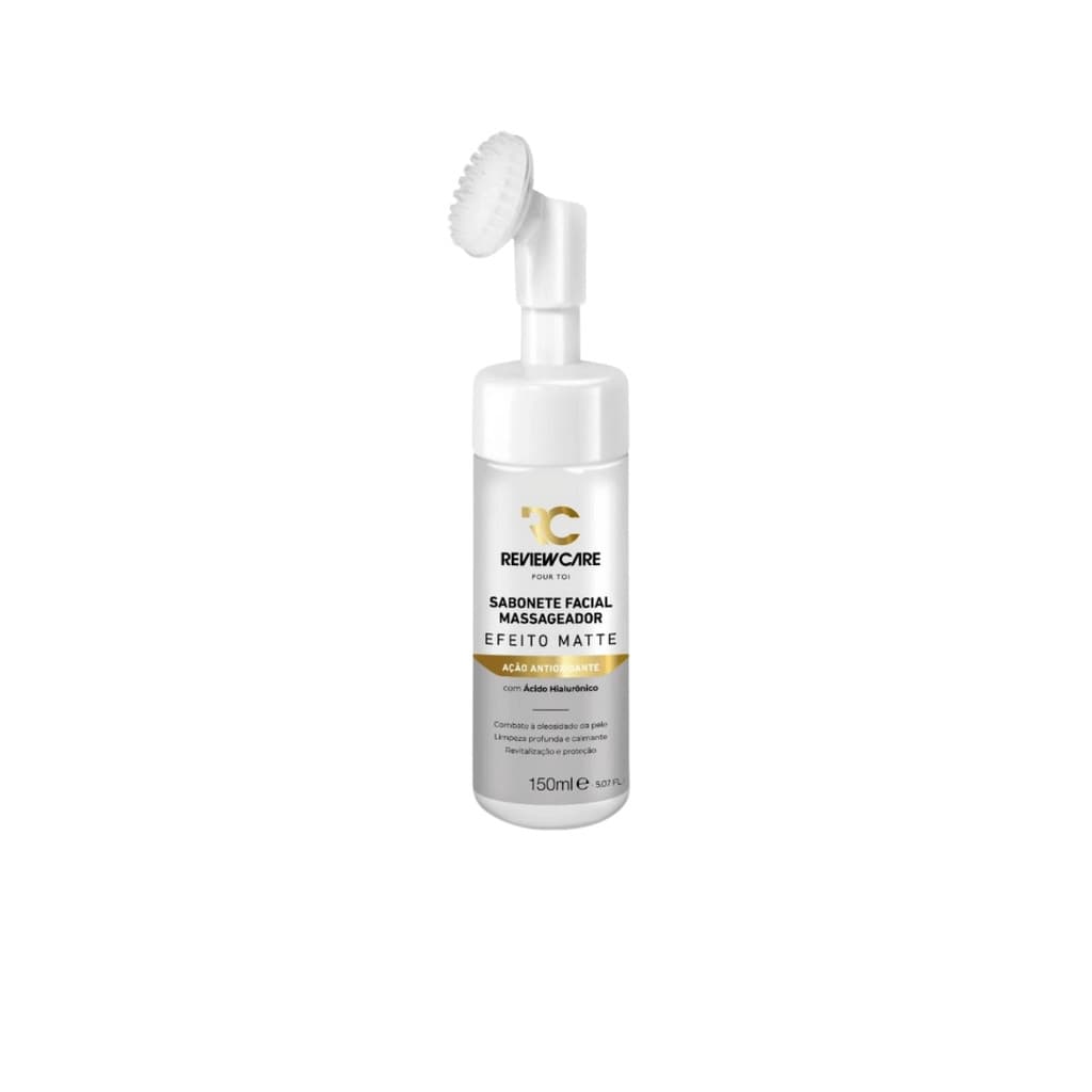 Sabonete Facial Limpeza Com Espuma Massageador Efeito Matte 150ML Review Care