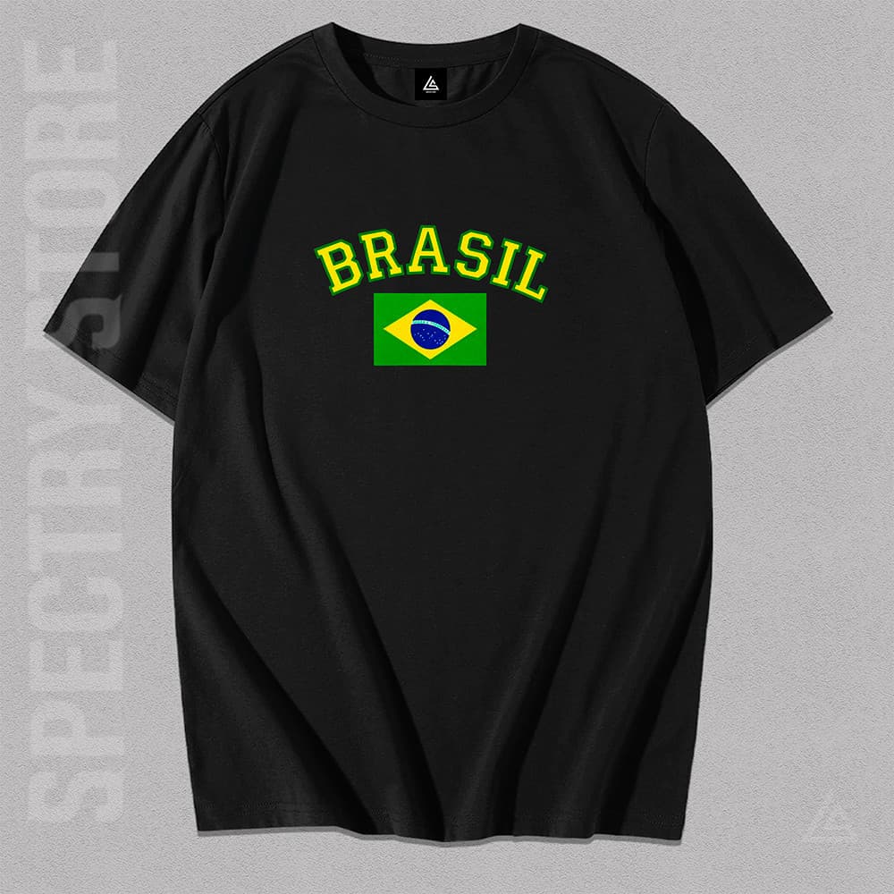 Camisa Camiseta Pátria Brasil Y2K Streetwear Algodão Premium Unissex