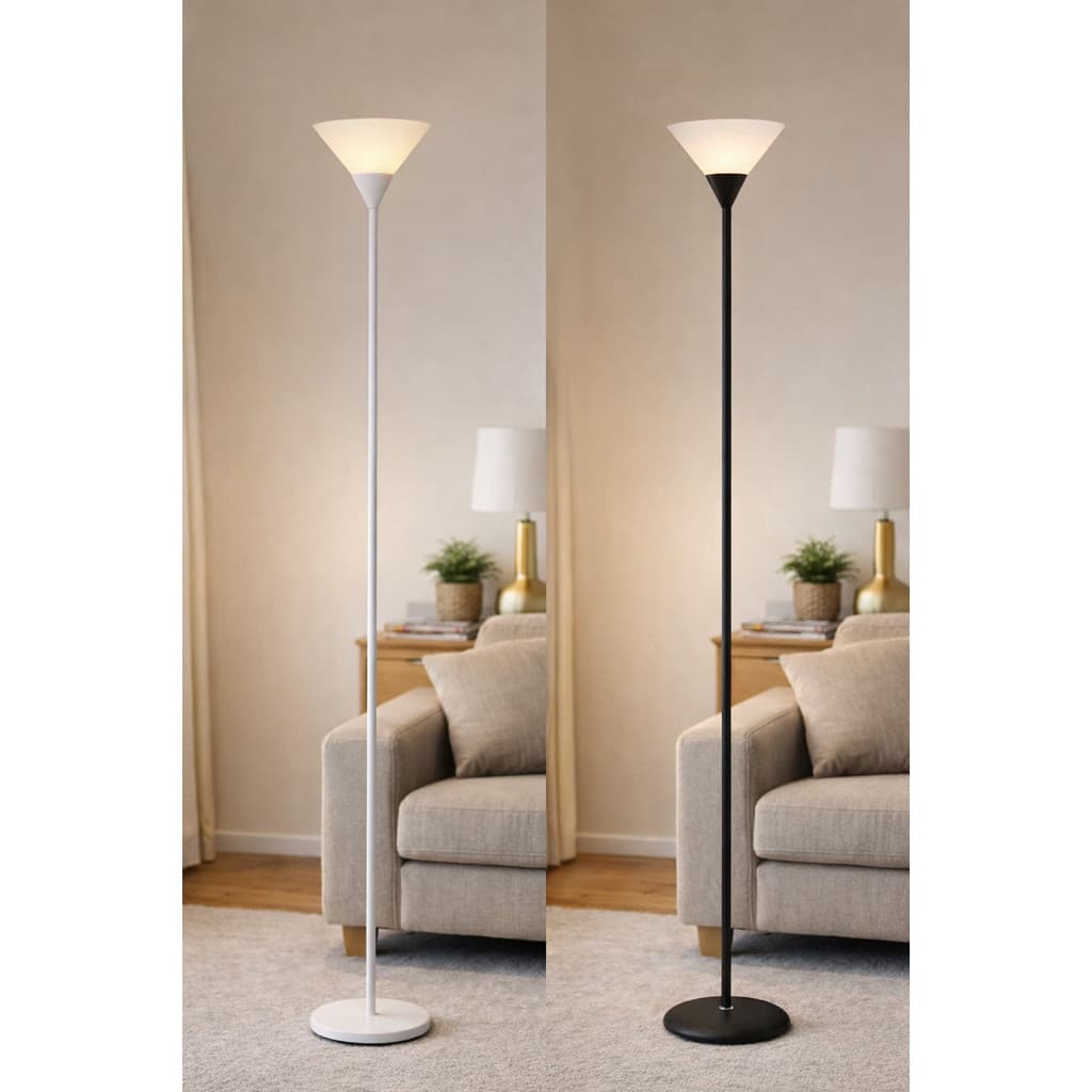 Abajur de Chão LED 1,70m com Pedestal Moderno – Luminária Decorativa para Sala, Quarto e Escritório