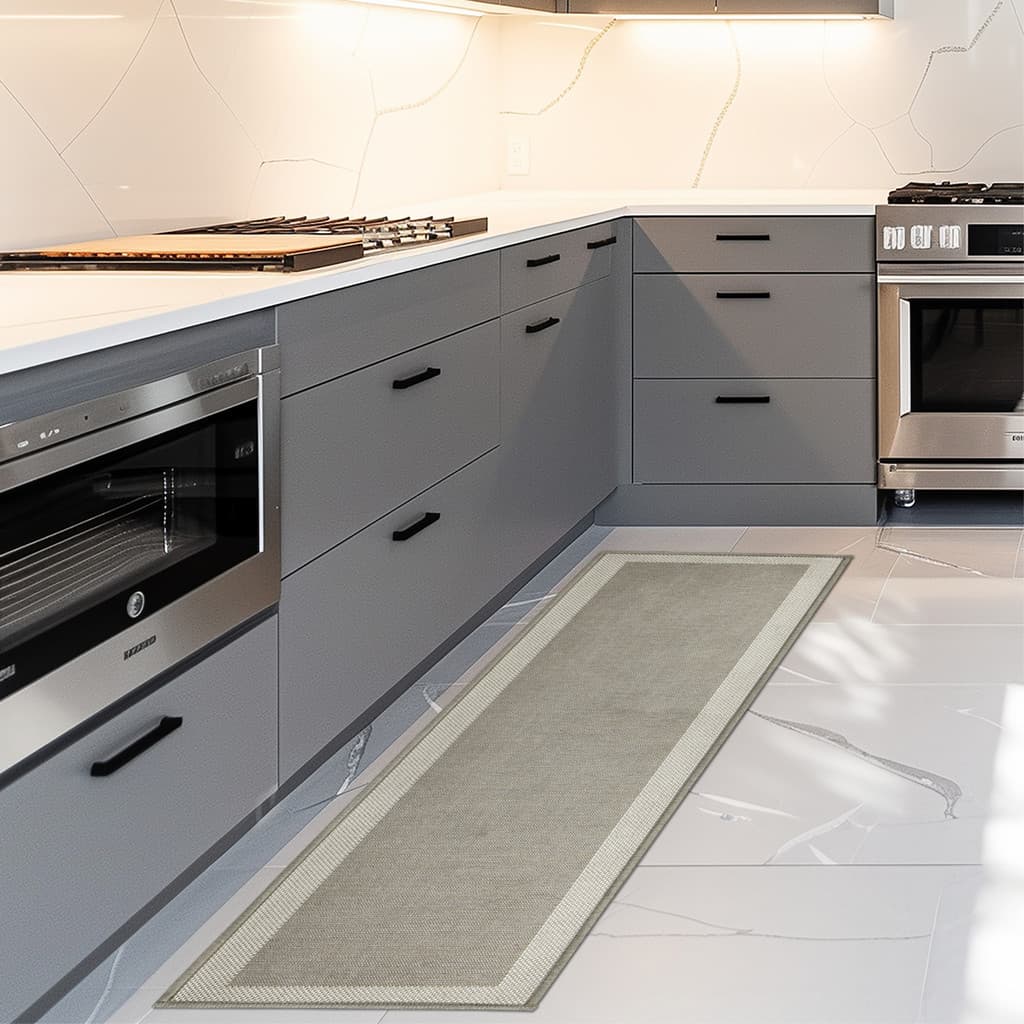 Tapete de Cozinha 50x180cm Multi Kacyumara Cor Gold Antiderrapante Emborrachado Área Gourmet