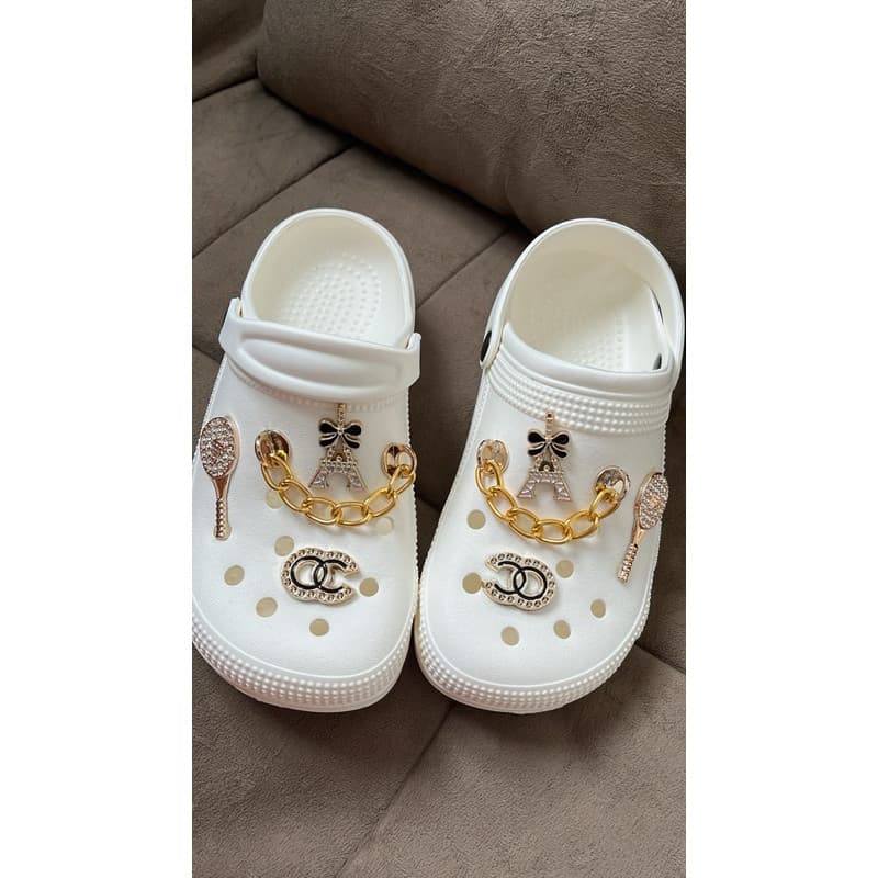 Sandália Babuche Chinelo Feminino com Botons