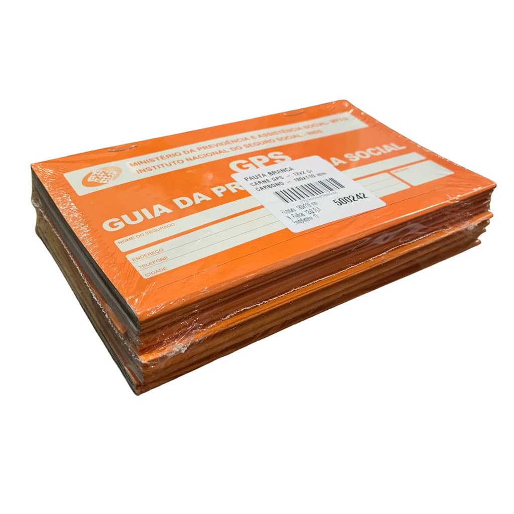 Carne GPS Inss Guia Da Previdencia Social Kit 10 Unidades