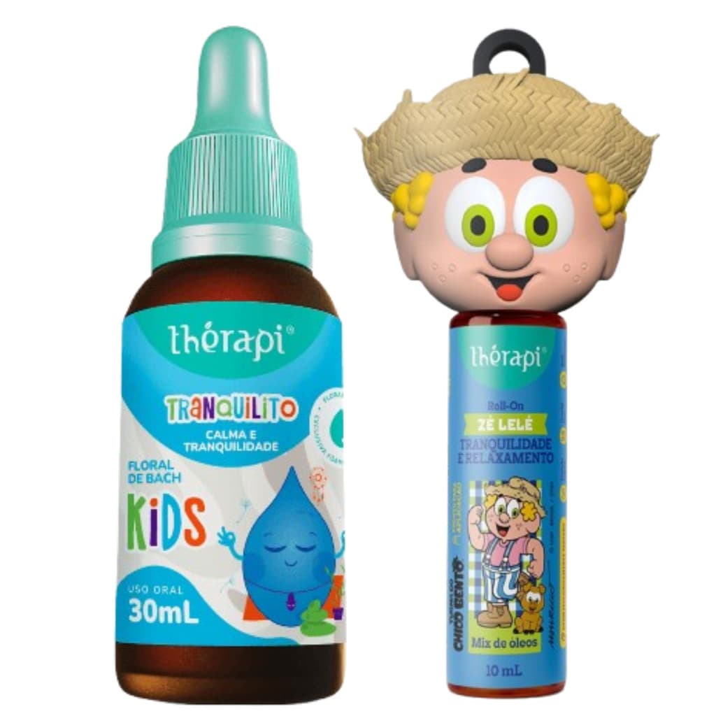 KIT ROLL-ON KIDS MIX DE OLEO ZÉ LELÉ 10ML + TRANQUILITO 30ML - THERAPI