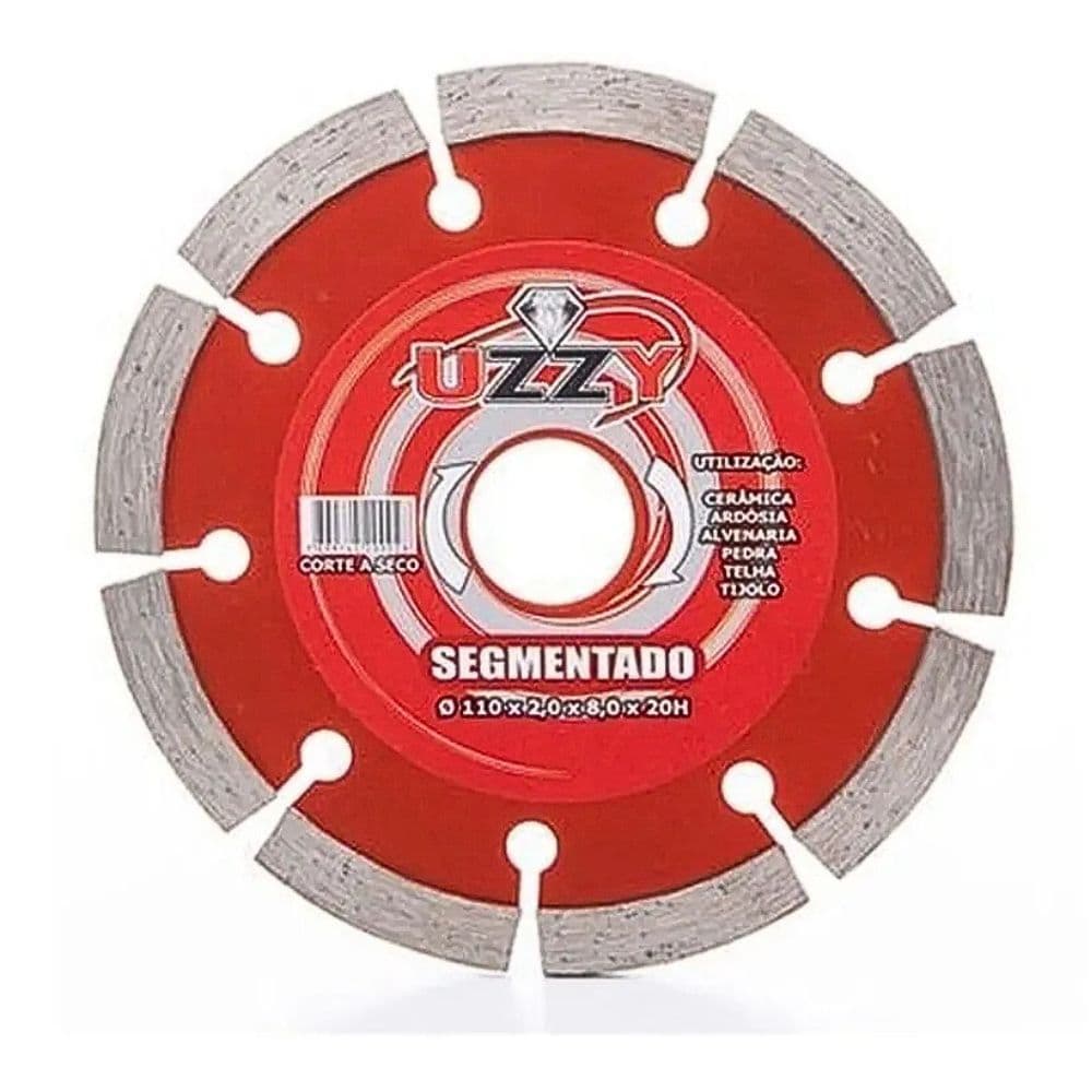Disco De Corte Segmentado 110X20X8Mm Uzzy