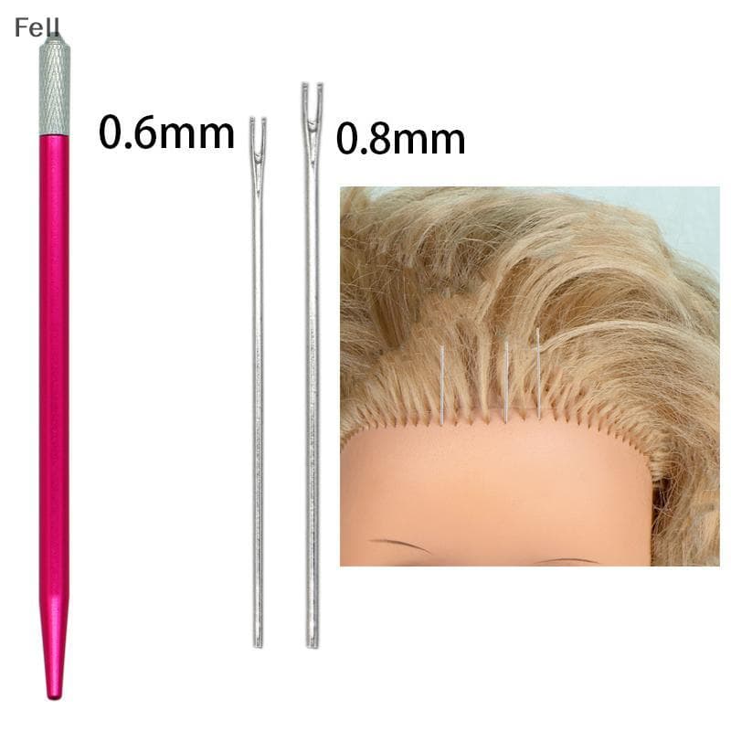 [Fel] 0.6mm 0.8mm Agulha De Enraizamento Boneca Cabelo Repintar Bonecas Cabeça Reborn Ferramentas De Peruca Fazendo Supr