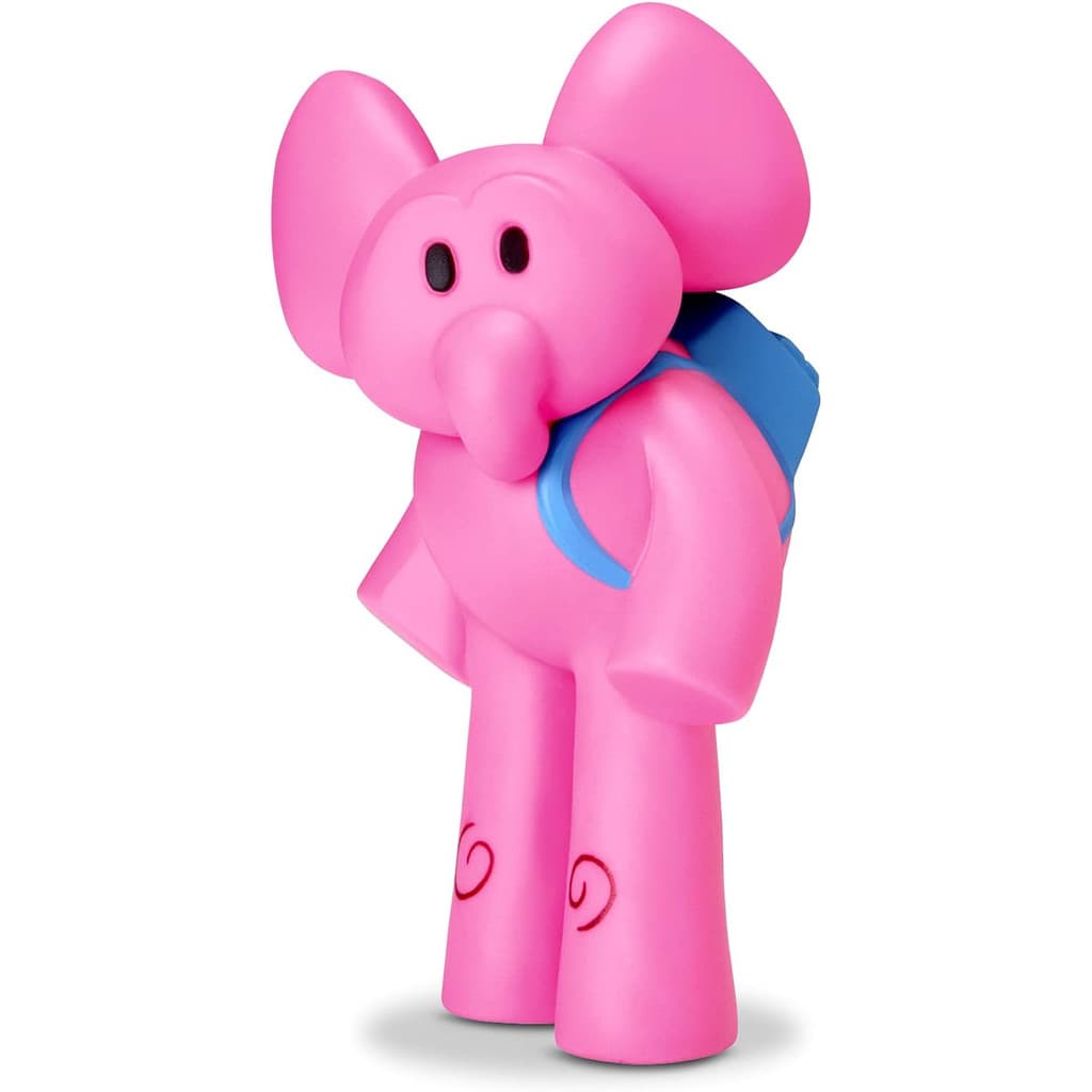 Boneco Elly Turma do Pocoyo Vinil Personagem Elefante Rosa Brinquedo Infantil Colecionável