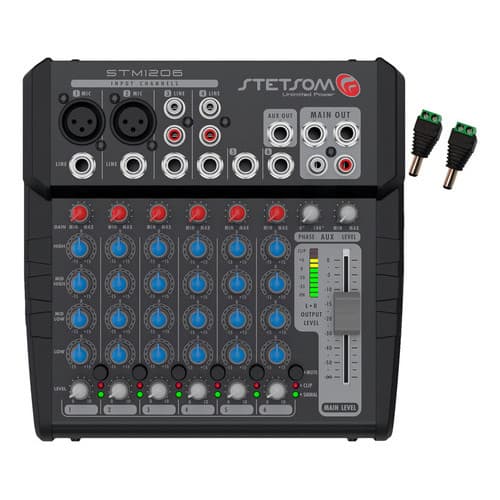 Mesa Stetsom Stm 1206 Estéreo 6 Canais 2 Vias Hack Móvel 12v