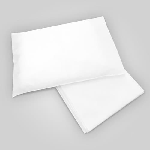 Fronhas Descartável Em Tnt 30g Branco 50x70cm 100 Unidades