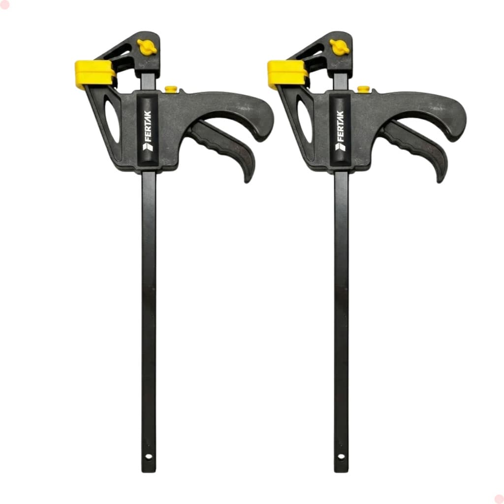 Kit de 2 Grampos de Aperto Rápido Fertak de 12 Pol 300mm Tipo Sargento